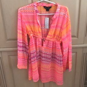 Beautiful sheer beach coverup